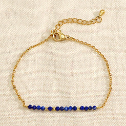 Браслеты из натуральных бусин лазурита&nbsp;AL8612-6