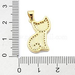 Латунные микропаве прозрачные подвески с фианитом&nbsp;KK-A221-12G