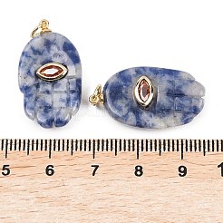 Натуральные синие пятна яшмы подвески&nbsp;G-Z134-05D