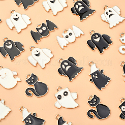 70шт 14 стиля хэллоуин подвески из сплава эмали&nbsp;ENAM-CJ0002-18