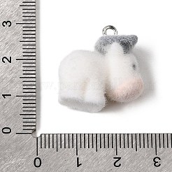 Флокированные подвески из непрозрачной смолы&nbsp;RESI-G123-01A