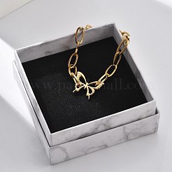 Браслеты с подвесками из нержавеющей стали 304&nbsp;BJEW-F487-02G