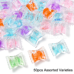 50 шт. Прозрачные акриловые бусины&nbsp;OACR-YW0002-13