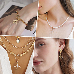 10 шт. 5 стиля латунные подвески с микропаве и кубическим цирконием&nbsp;KK-BBC0019-87