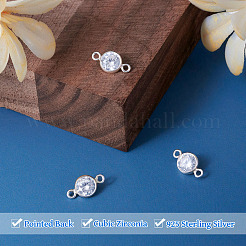 925 подвеска-коннектор из стерлингового серебра с паве циркония&nbsp;STER-TAC0001-05