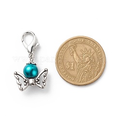 Выпечка расписная жемчужная стеклянная жемчужная круглая подвеска из бисера украшения&nbsp;HJEW-JM00728