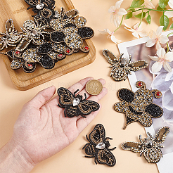 6 шт. 3 вида аппликаций со стразами&nbsp;PATC-MA0001-13