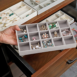 15 прямоугольная деревянная сетка&nbsp;AJEW-WH20054-062G-02