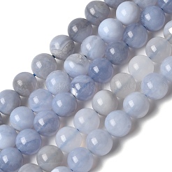 Натуральный голубой кружевной агат бисер нитей&nbsp;G-G346-A01-8mm
