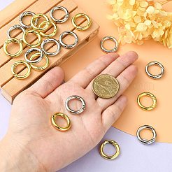 20 шт. 2 цвета стойки покрытие сплава пружинные кольца застежки&nbsp;PALLOY-CJ0002-40