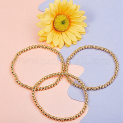 Браслеты из латуни стрейч из бисера&nbsp;BJEW-SZ0001-006A-G