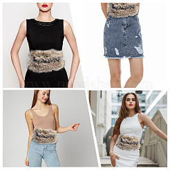 Цепочные ремни из искусственного меха и искусственной кожи&nbsp;AJEW-WH20072-55B-02