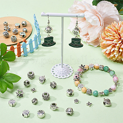 60шт 10 стиля европейские бусины из сплава в тибетском стиле&nbsp;FIND-SC0008-88