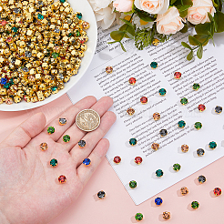 200шт. стеклянные пришивные стразы&nbsp;FIND-HS0001-62A