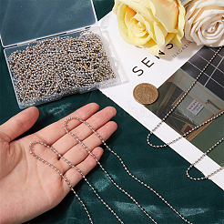 Изготовление ожерелья из 30 железной шариковой цепочки&nbsp;MAK-SP0001-08P