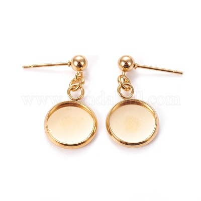 Серьги-гвоздики из нержавеющей стали 304&nbsp;STAS-L226-019H-G-1