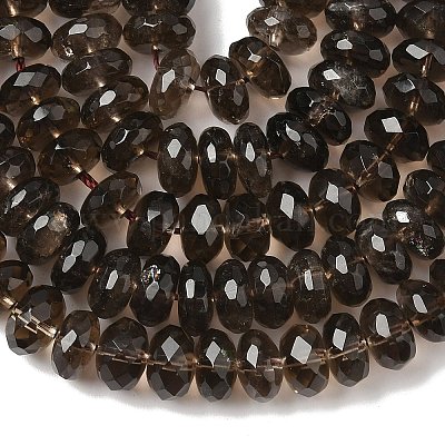 Природный дымчатый кварц нитей бисера&nbsp;G-G255-10x5mm-12-1