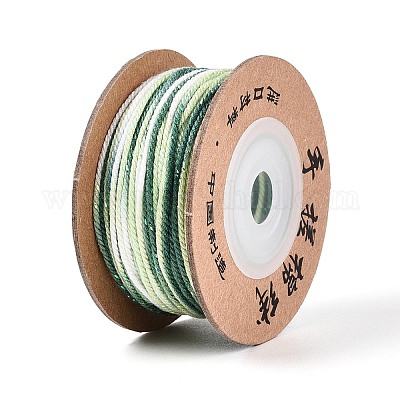 30 м окрашенный сегментный хлопковый шнур для макраме&nbsp;OCOR-T018-01T-1