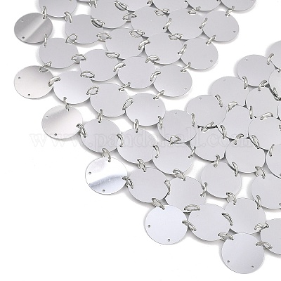 (распродажа бракованная: поцарапана) пластиковая цепочка для тела с пайетками для женщин&nbsp;AJEW-XCP0003-29-1