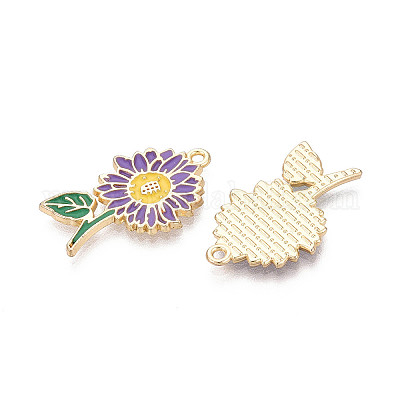 Подвески из эмали и сплава&nbsp;ENAM-T024-32E-G-1