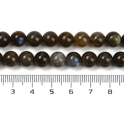 Природные лабрадорита бисер нитей&nbsp;LS-G-I253-01-8mm-1