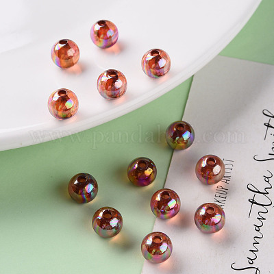 Прозрачные акриловые бусины MACR-S370-B8mm-765-1