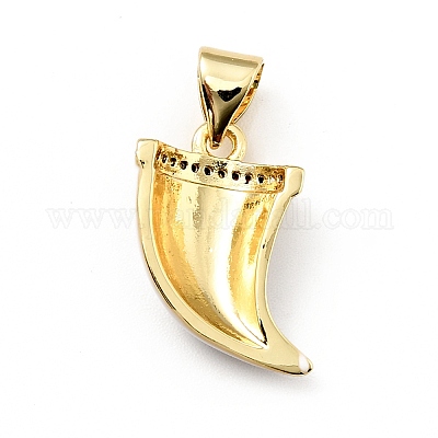 Кулоны с эмалью из латуни с прозрачным кубическим цирконием KK-G416-39G-04-1