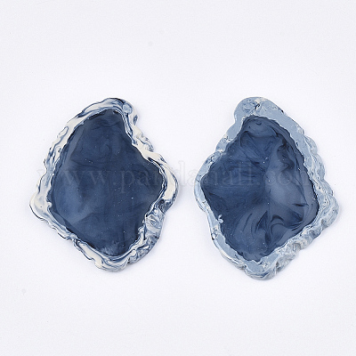 Наполовину просверленные бусины из смолы&nbsp;LS-X-RESI-S374-26B-1