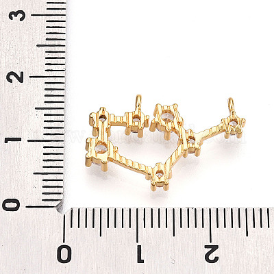 Латунные микро проложить кубического циркония подвески KK-N261-120L-G-1