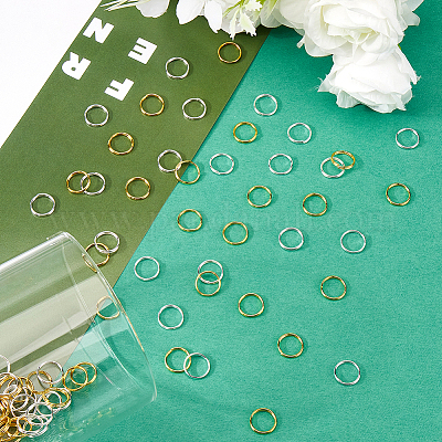 600 шт. 2-х цветные латунные разъемные кольца&nbsp;KK-SP0001-82A-1