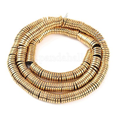 Гальванические нити из синтетических немагнитных гематитовых бусин G-H027-G01-04-1