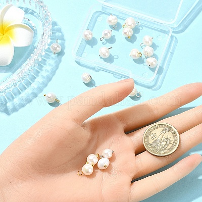 18шт 3 цвета натуральный культивированный пресноводный жемчуг подвески&nbsp;PALLOY-YW00036-1