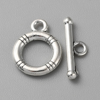 Сплавочные застежка тоггл тибетского стиля FIND-CJC0011-25J-1