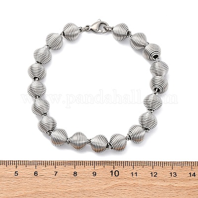 Браслеты из нержавеющей стали 304 с цепочкой для женщин и мужчин BJEW-R018-13P-1