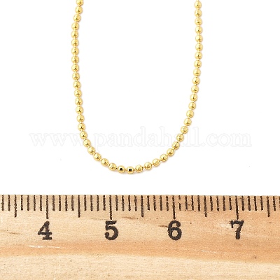 Ожерелья из латунной шариковой цепи&nbsp;LS-MAK-L009-06G-1