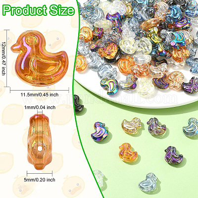 100шт гальванические прозрачные стеклянные бусины&nbsp;GLAA-CJ0002-78-1