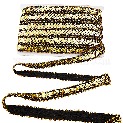 20 ярд блестящих полиэстеровых эластичных бусин с пайетками&nbsp;OCOR-CY0003-22B-1