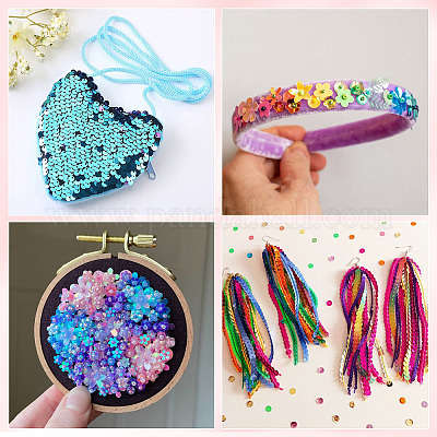 120 г двухцветных пластиковых пайеток&nbsp;PVC-TA0001-05A-1