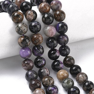 Естественно чароитовыми бисер пряди&nbsp;G-C270-O03-10-1