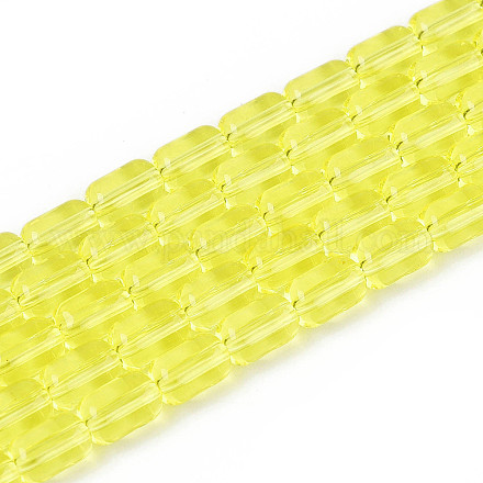 Прозрачные стеклянные бусины&nbsp;GLAA-T028-14T-01-1