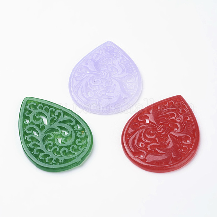 Натуральный нефритовый кулон&nbsp;G-E418-82-1