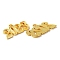 Alloy Pendants, Number 2023, Golden, 18x34x2mm, Hole: 3mm