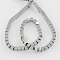 Non-magnetic Synthetic Hematite Beads Strands, Grade A, Cube, Platinum Plated, 3x3x3mm, Hole: 1mm, 128pcs/strand, 15.5 inch