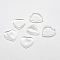 Natural Quartz Crystal Cabochons, Rock Crystal, Heart, 15x18x6mm