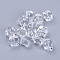 Transparent Acrylic Beads, Faceted, Cube, Clear, 8x8x7.5mm, Hole: 1.6mm, about 1626pcs/470g