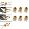 304 Stainless Steel Bead Tips, Round, Golden, 3.5x2.5mm, Hole: 1mm, Inner Diameter: 1.2mm