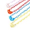 Personalized ABS Plastic Cable Chain Necklaces, Handbag Chains, with Lobster Claw Clasps, Mixed Color, 22.36 inch(56.8cm)