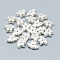 925 Sterling Silver Beads, Flower, Silver, 8x11.5x5mm, Hole: 1.2mm