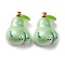 Resin Cabochons, Mint Cream, Pear, 23x17x9mm