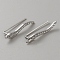 Alloy Cuff Earring for Woman, Leaf, Platinum, 22x4mm